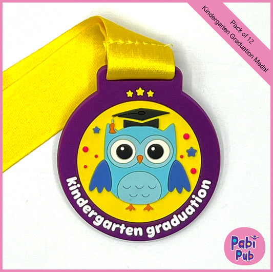 12-Pack Kindergarten Graduation Medals