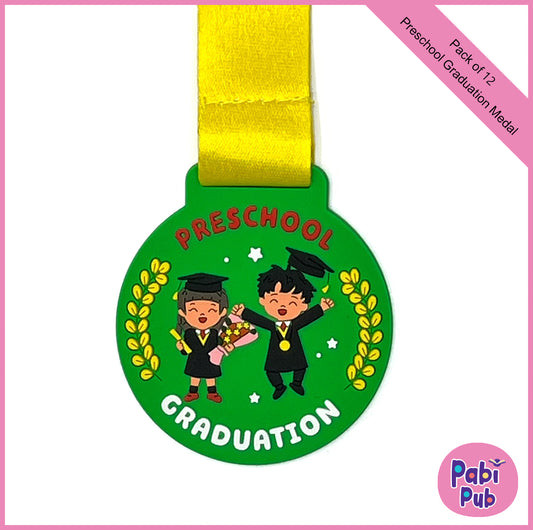 12-Pack Preschool Graduation Medals