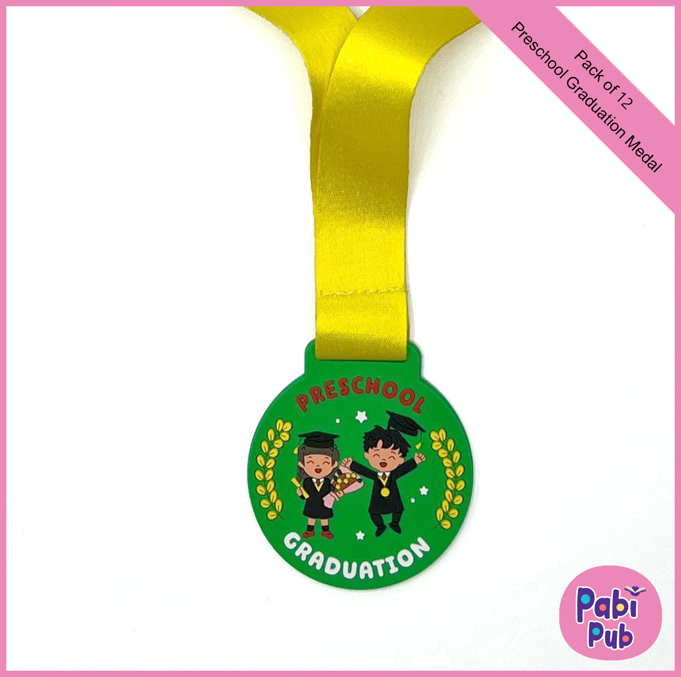 12-Pack Preschool Graduation Medals